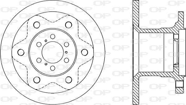 OPEN PARTS Тормозной диск BDA1143.10